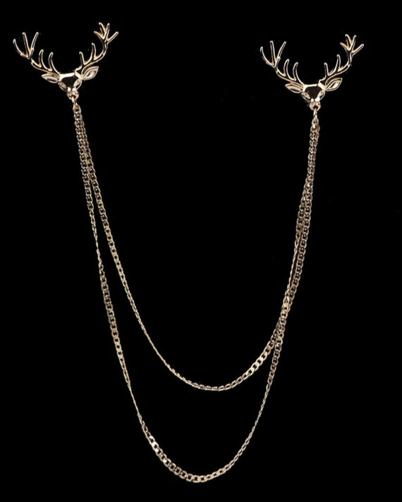 Collar Tassel Chain Lapel