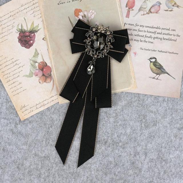 Classic Bowties Neck Tie Ribbon Rhinestone