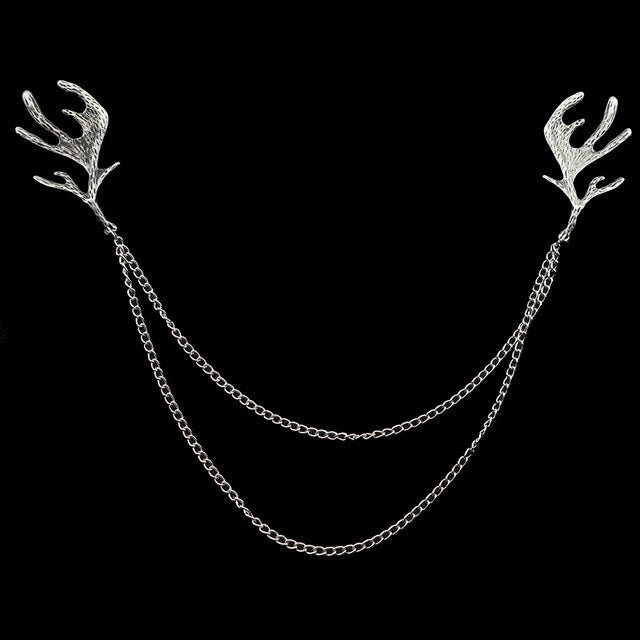 Collar Tassel Chain Lapel