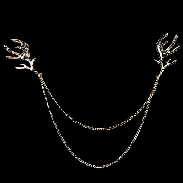 Collar Tassel Chain Lapel