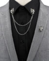 Collar Tassel Chain Lapel