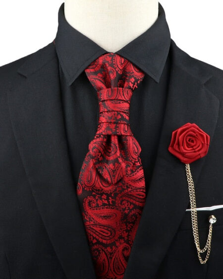 Premium Paisley Tie Brooch Set