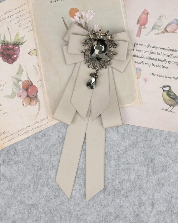 Classic Bowties Neck Tie Ribbon Rhinestone