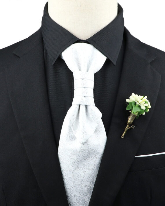 Premium Paisley Tie Brooch Set