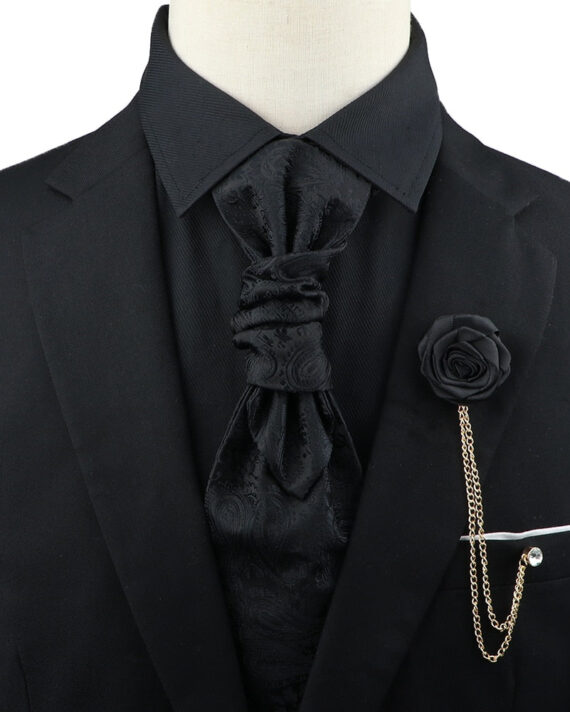 Premium Paisley Tie Brooch Set