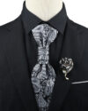 Premium Paisley Tie Brooch Set