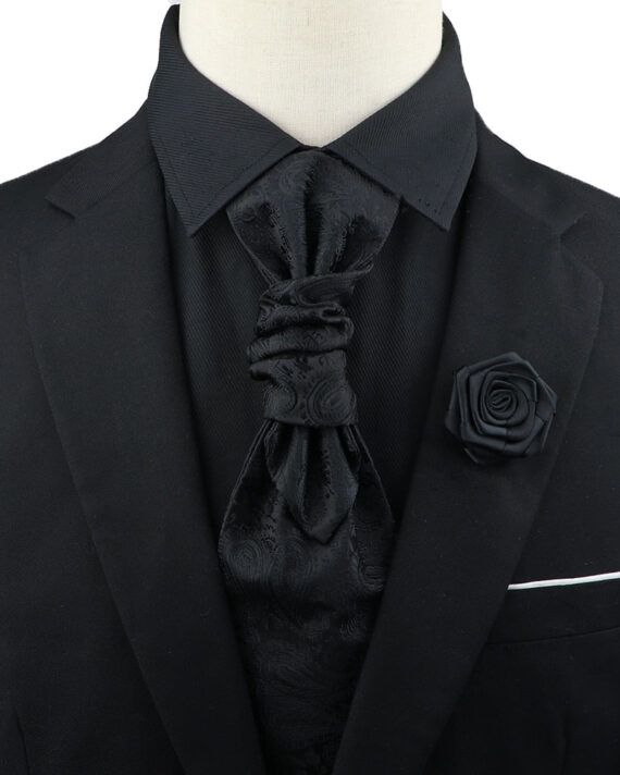 Premium Paisley Tie Brooch Set