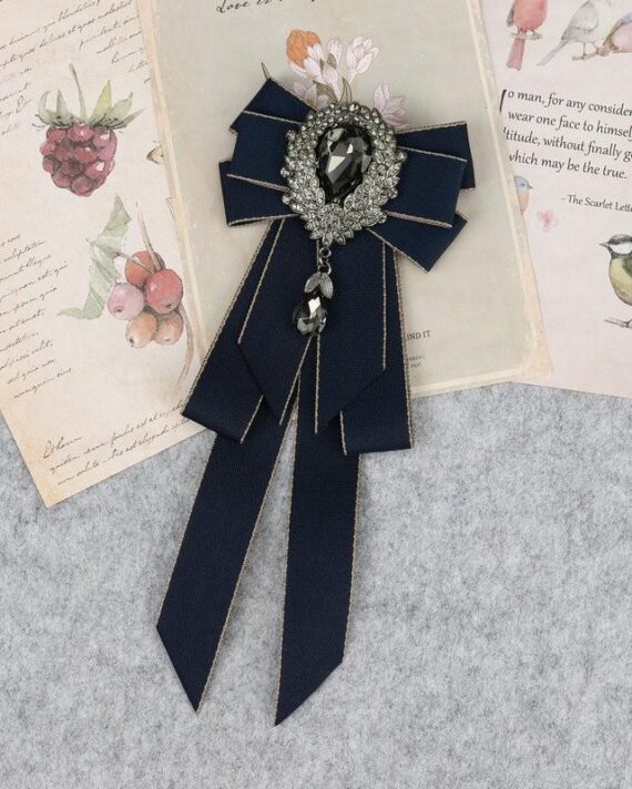 Classic Bowties Neck Tie Ribbon Rhinestone