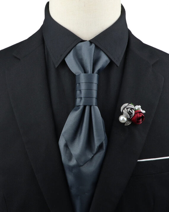 Premium Paisley Tie Brooch Set