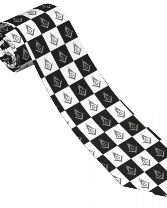 Masonic Print Tie