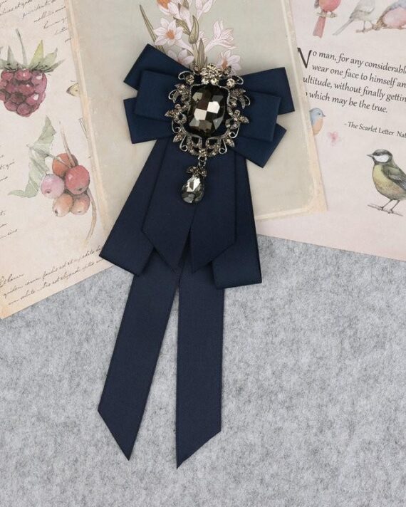 Classic Bowties Neck Tie Ribbon Rhinestone