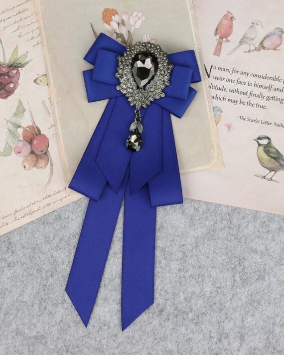 Classic Bowties Neck Tie Ribbon Rhinestone