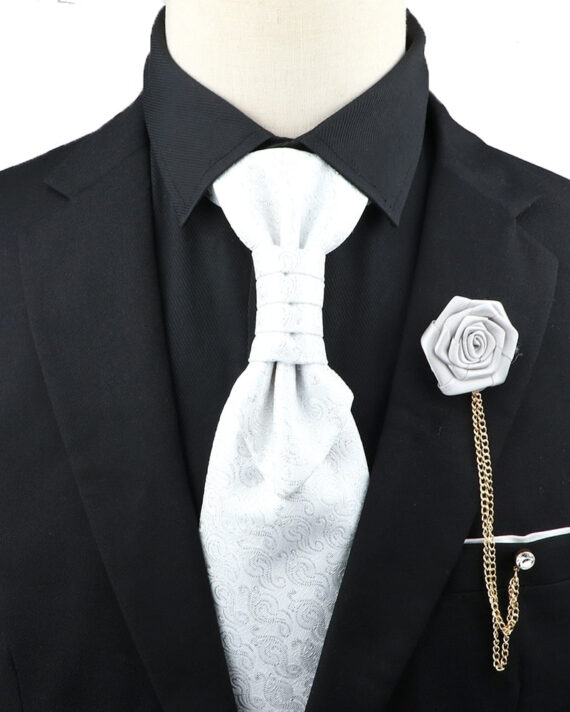 Premium Paisley Tie Brooch Set