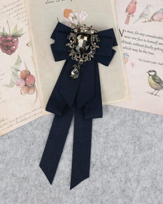 Classic Bowties Neck Tie Ribbon Rhinestone