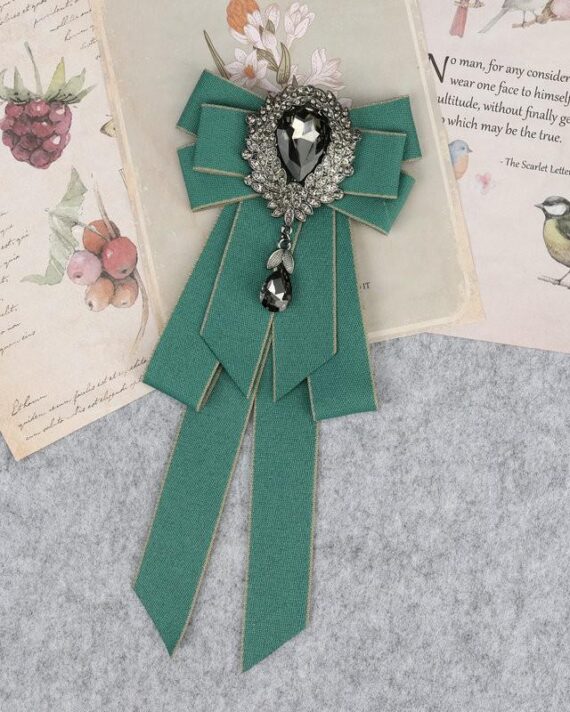 Classic Bowties Neck Tie Ribbon Rhinestone