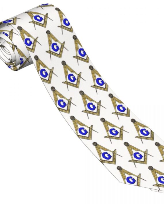 Masonic Print Tie