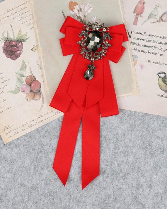 Classic Bowties Neck Tie Ribbon Rhinestone