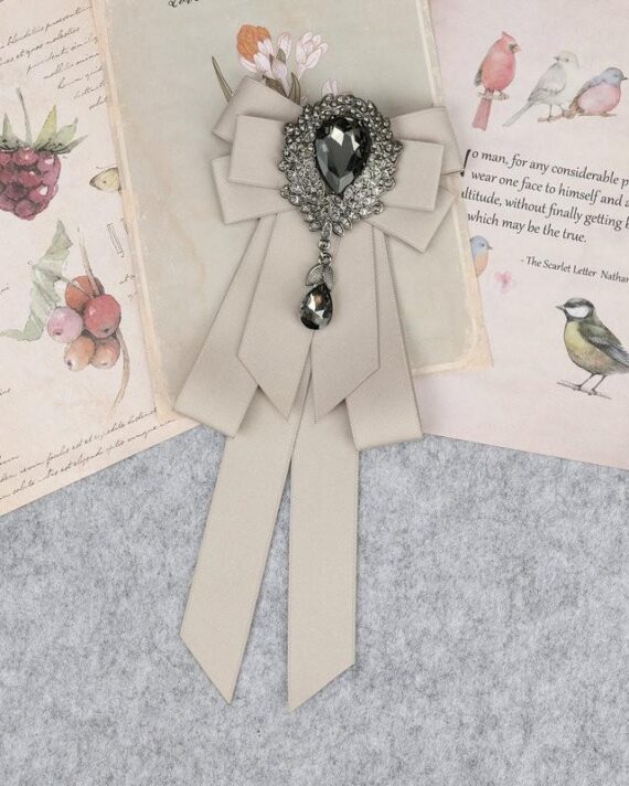 Classic Bowties Neck Tie Ribbon Rhinestone