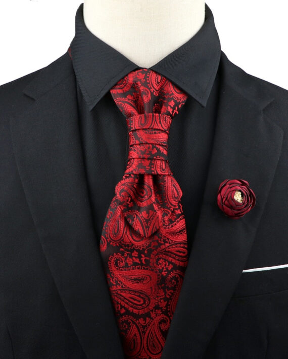 Premium Paisley Tie Brooch Set