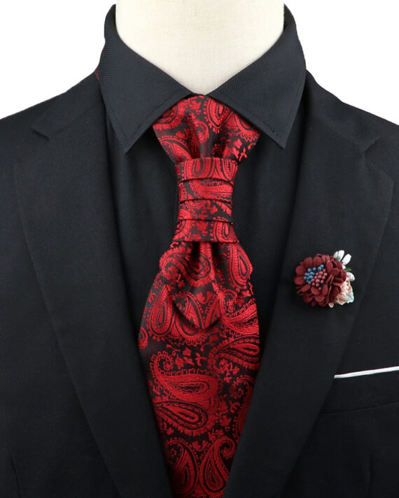 Premium Paisley Tie Brooch Set