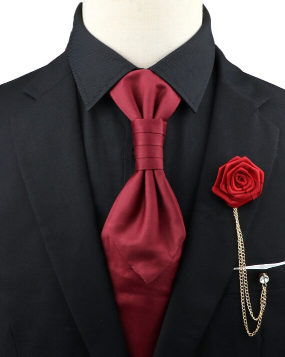 Premium Paisley Tie Brooch Set