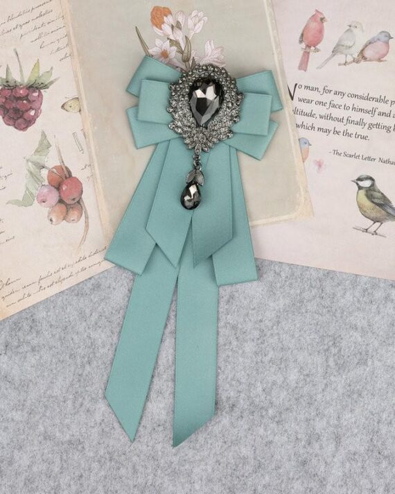 Classic Bowties Neck Tie Ribbon Rhinestone