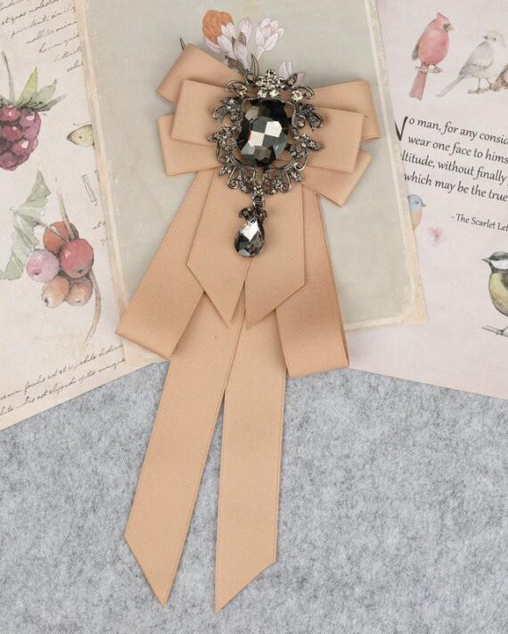 Classic Bowties Neck Tie Ribbon Rhinestone