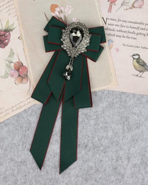 Classic Bowties Neck Tie Ribbon Rhinestone