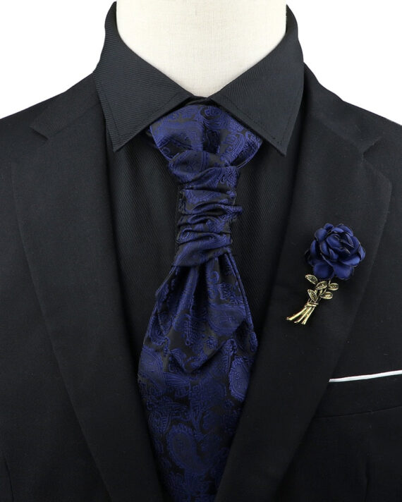 Premium Paisley Tie Brooch Set