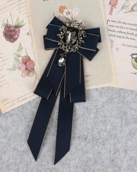 Classic Bowties Neck Tie Ribbon Rhinestone