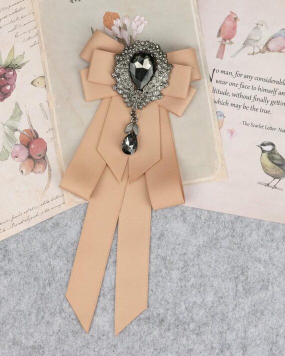 Classic Bowties Neck Tie Ribbon Rhinestone