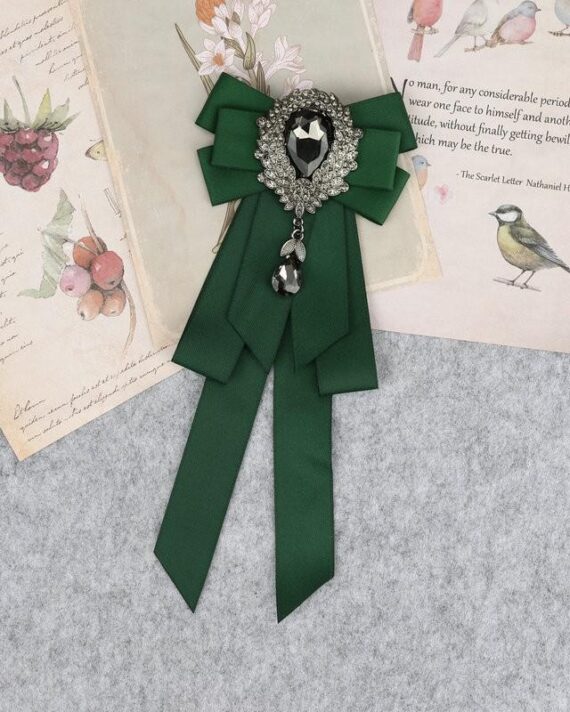 Classic Bowties Neck Tie Ribbon Rhinestone