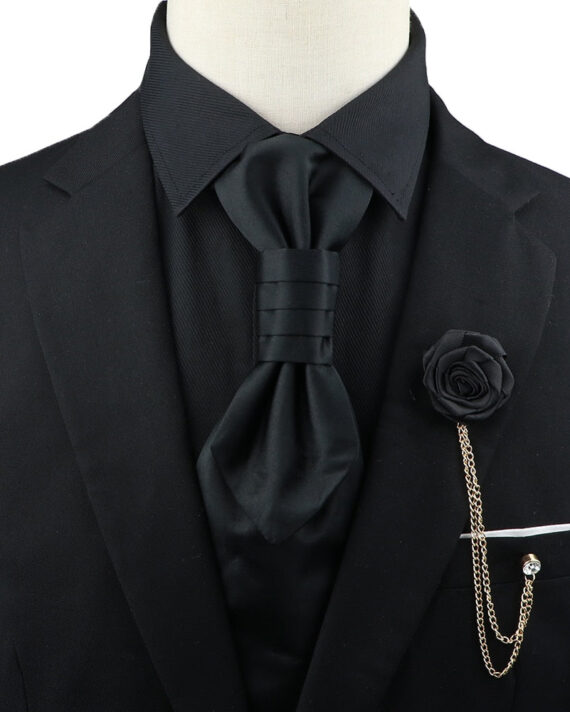 Premium Paisley Tie Brooch Set