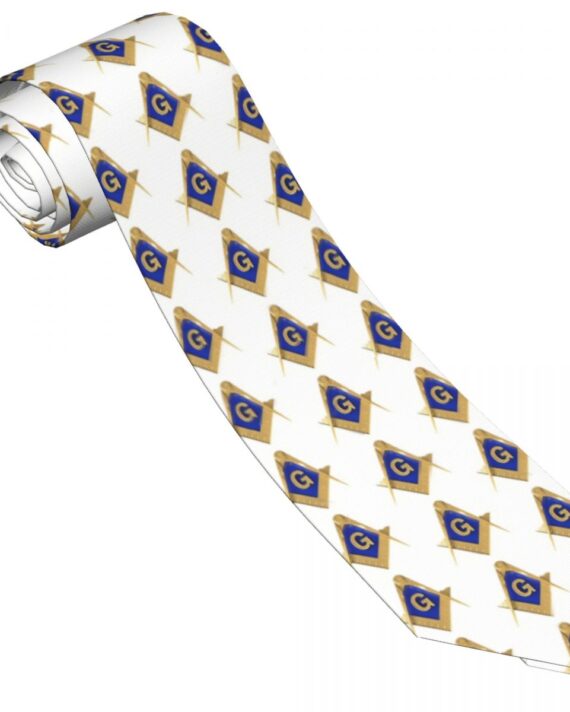 Masonic Print Tie