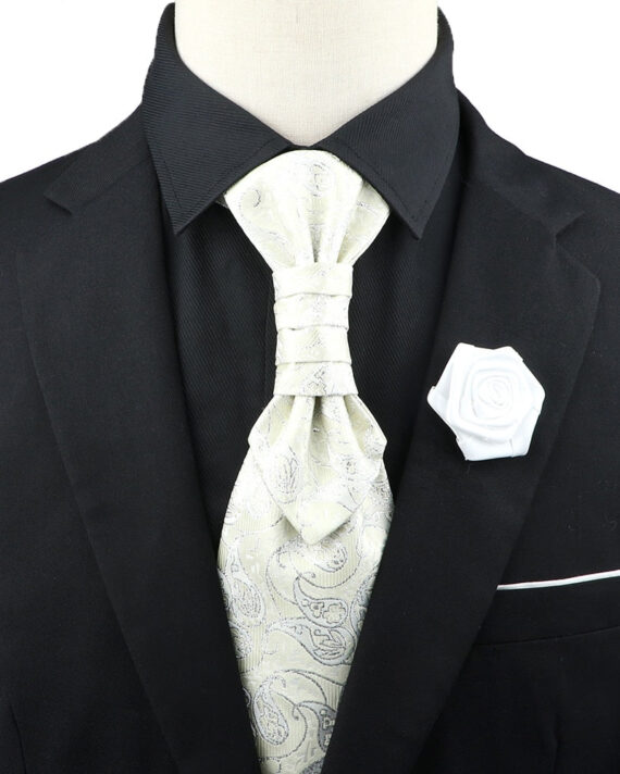 Premium Paisley Tie Brooch Set