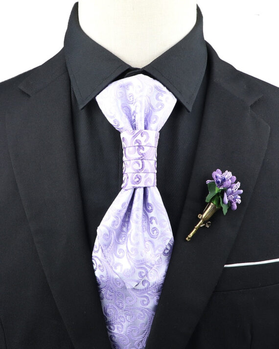 Premium Paisley Tie Brooch Set