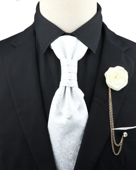 Premium Paisley Tie Brooch Set