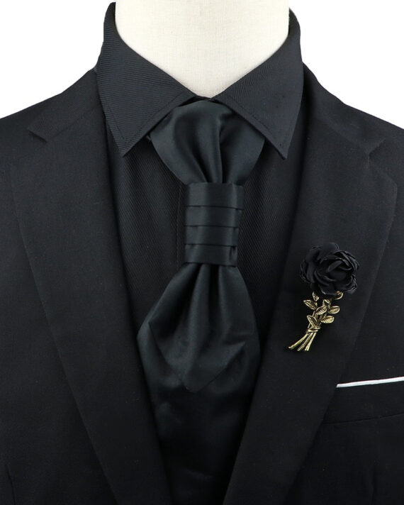 Premium Paisley Tie Brooch Set