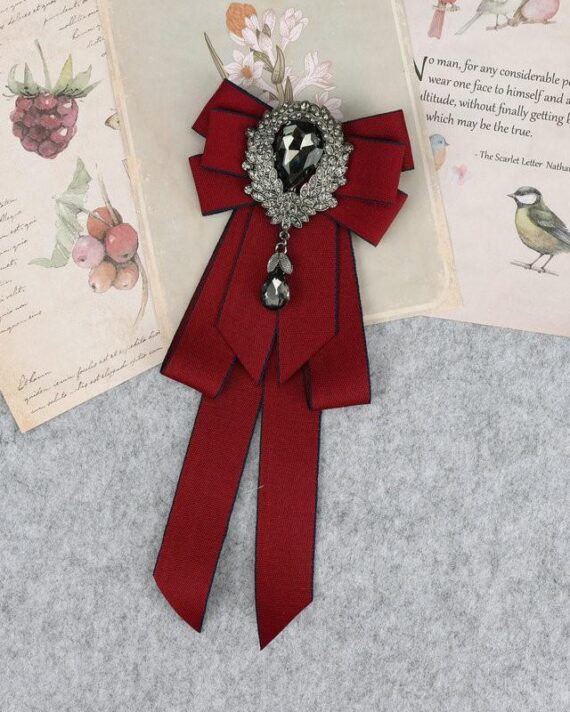 Classic Bowties Neck Tie Ribbon Rhinestone