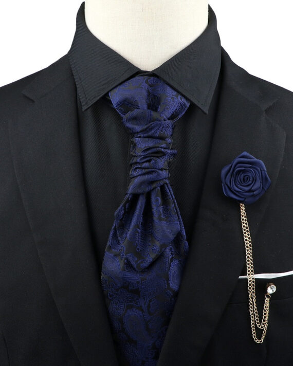 Premium Paisley Tie Brooch Set