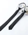 Retro Silky Narrow Zipper Tie
