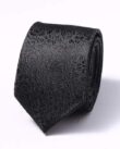 Midnight Black Floral Skinny Tie