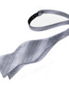 Silver Stripes Matching Bowtie Set (4pc)