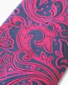 Navy Blue & Fuchsia Paisley Tie